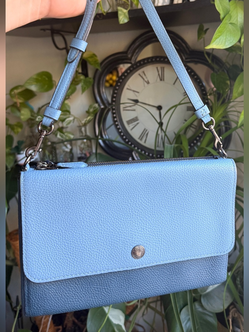 Coach Triple Crossbody In Colorblock - 38979 - Color Blue
